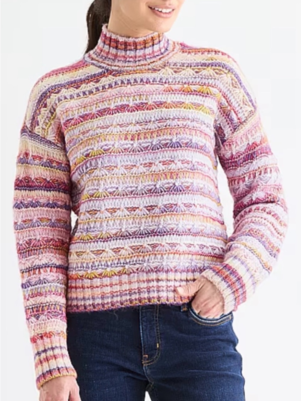 St. John’s Bay Mock Neck Knit Sweater